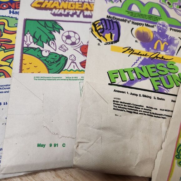Vintage 1991 McDonald's Happy Meal Lot – Boxes & Bags | Barbie, Hot Wheels + - Picture 11 of 11